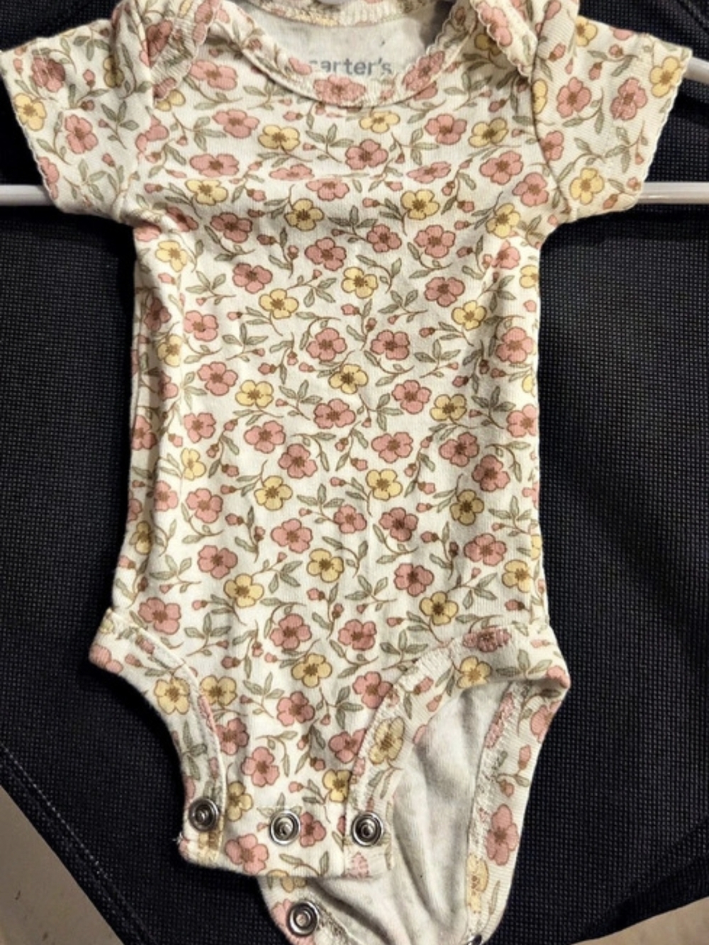 Carter's Floral Baby Bodysuit Size Preemie N(0m)